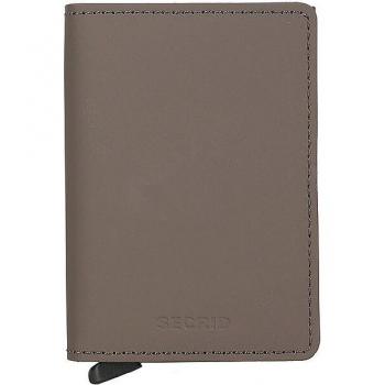Secrid Slimwallet Matte RFID Leather Credit Card Holder - Truffle Brown