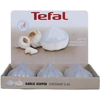 Tefal K0640116 Fresh Kitchen Caja para ajos, plástico, Color Blanco 8.3 x 10 x 10 cm