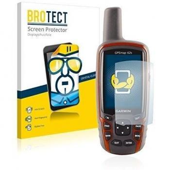 BROTECT Protector Pantalla Compatible con Garmin GPSMAP 62s Protector Transparente