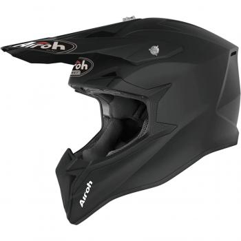 Airoh Casco Off-road Wraaap Color Negro Adulto - Casco de motocross, color negro, acabado mate, modelo 2024, talla L