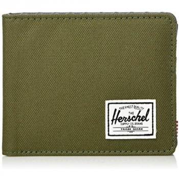 Herschel Supply Roy RFID Wallet Accesorio de Viaje- Billetera Plegable, Verde Marfil/Perla ahumada, Taille Unique Unisex