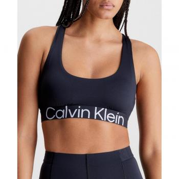 Calvin Klein Sujetador deportivo de medio impacto Medium Support CK Sport negro - XS