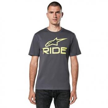 Camiseta Alpinestars Ride 4.0 CSF Carbon-Lima-Negro para Hombre, talla S