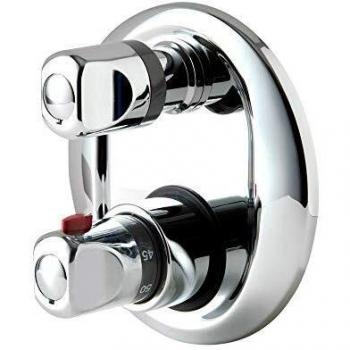 Galindo Atlantis 7004746100 Grifo baño-Ducha termostática empotrable 2 entradas-2 Salidas Cromo-Mate