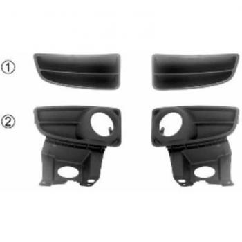Rejilla de Ventilación para Parachoques Van Wezel 1709592 para Fiat Panda II (2003-2011)