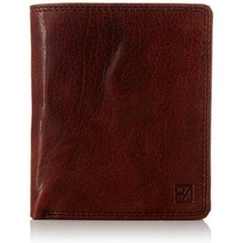 Bodenschatz Perugia - Monedero de cuero hombre, color marrón, talla 10x12x1 cm