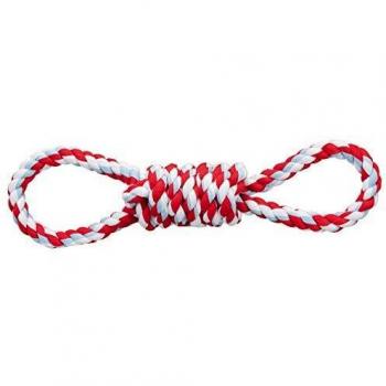 TRIXIE Corde de jeu 38 cm - Rouge et blanc - Pour chien