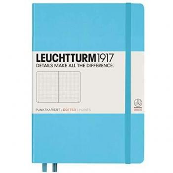Cuaderno de Notas A5 Tapa Dura Puntos Leuchtturm1917 Azul Hielo Papel Premium