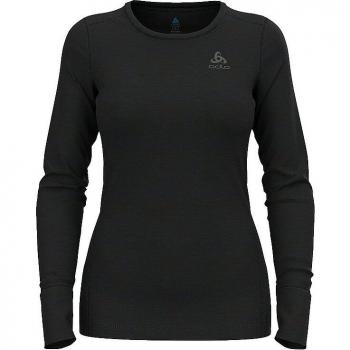 Camiseta Interior de Manga Larga Odlo Merino 200 para Dama, Color Negro, Talla XL