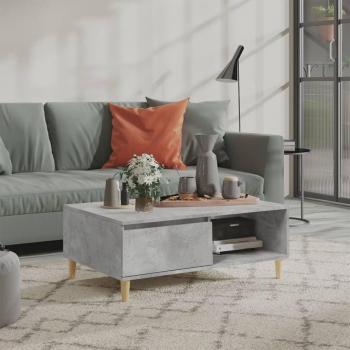 Mesa de centro vidaXL de madera contrachapada 90x60x35 cm en colores Negro, Gris y Roble Sonoma; Mesita de Salón o Comedor o Auxiliar Mesa de Café