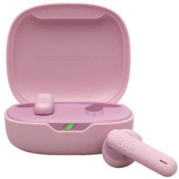 Auriculares Inalámbricos JBL Wave Flex 2 Rosa, Bluetooth, True Wireless, Autonomía de hasta 40 hrs, Sonido Pure Bass, Smart Ambient, Resistentes al Agua y al Polvo