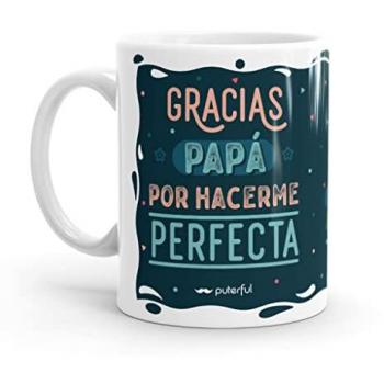 Taza Original Gracias Papá - Resistente al Microondas y Lavavajillas