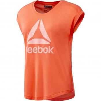 Reebok Wor Supremium 2.0 Tee Bl Camiseta, Mujer, Naranja