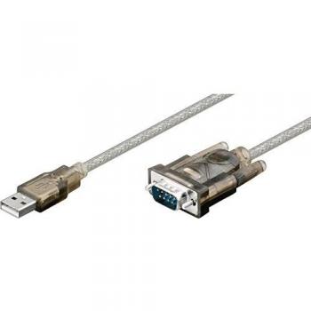 Microconnect Adaptador de cable de vídeo USB tipo A a VGA (D-Sub) Transparente