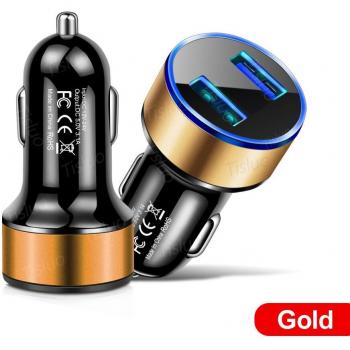 Cargador de coche rápido 3.1A con pantalla LED para iPhone, Xiaomi, Samsung y Huawei