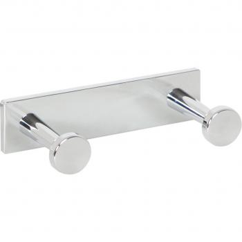 Percha doble de baño para atornillar con gancho redondo Beltrán