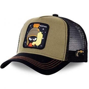 Gorra Trucker CapsLab Marvin Martian Verde Negro Unisex