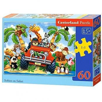 Puzzle 60 Piezas Softies en Safari - CASTOR - Para Niños 4+