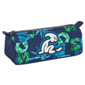 Estuche Escolar El Niño Glassy Azul Marino 21x8x7 cm con Cremallera y Compartimiento, Ideal para Niños, Cómodo y Resistente