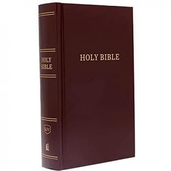 KJV, Pew Bible, Large Print, Hardcover, Burgundy, Red Letter Edition: Holy Bible, King James Version