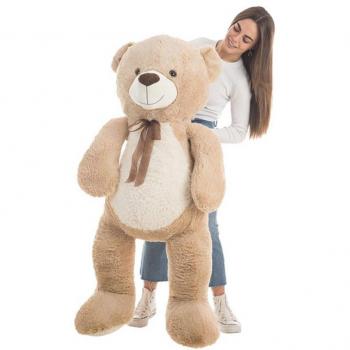 Oso de Peluche Marrón Jumbo con Tierno Lazo de 140 cm