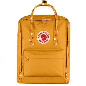 Mochila Fjällräven Kanken 16L Ochre-Confetti Resistente y Ligera