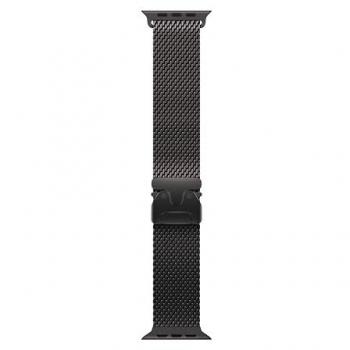 Pulsera Milanese Loop Apple 49mm de Titanio Negro Talla M