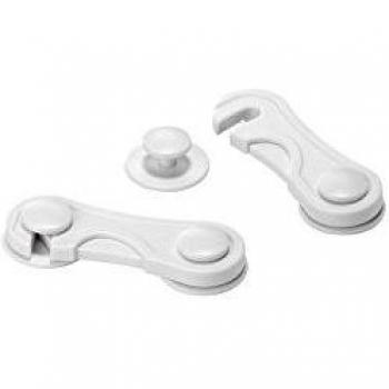 INOFIX 66513 Cierre Seguridad Frontal, Blanco, 35 x 98 x 16 Mm, 2 Unidades