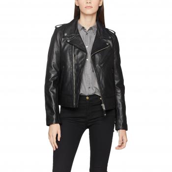 Schott Nyc Lcw1601D - Chaqueta para mujer, Negro, 44