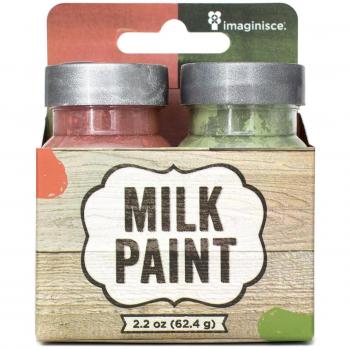 Latte di vernice 1,1 Oz bottiglie 2/Pkg-Red & Green