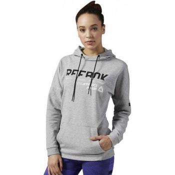 Reebok Wor Cs Oth - Sudadera para mujer, color gris, talla XS