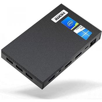 Mele Mini PC sin Ventilador Quieter2 8G 128G Windows 10 Pro Celeron J4125 HDMI Dual 4K Pantalla Computadora de Escritorio portátil 2.4G 5G Dual WiFi BT 4.2 con Soporte VESA