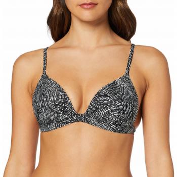O'Neill PW Fiji Mix Bikini Top, Mujer, 9A8514, Black AOP W/White, 40B