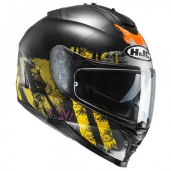 HJC Moto Casco IS de 17 shapy mc3sf, Negro/Amarillo, Tamaño M