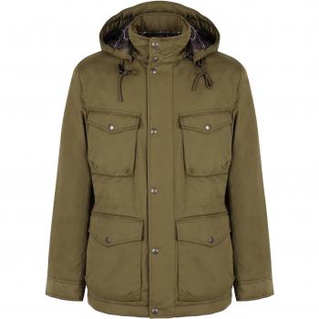 Woolrich Men's Green Hooded Field Parka Jacket - Size M