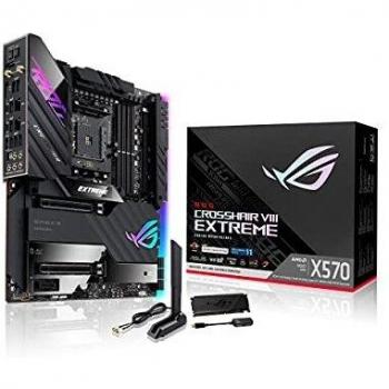 ASUS ROG Crosshair VIII Extreme - Placa Base Gaming AMD X570 EATX con VRM, 5xM.2, 2xThunderbolt 4, Marvell AQtion 10 GB Ethernet + Intel 2.5 GB Ethernet, PCIe 4.0, Wi-Fi 6E y RGB Aura Sync