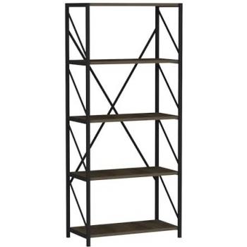 Librería Wellhome Nogal 150x64 cm 100% Melamina