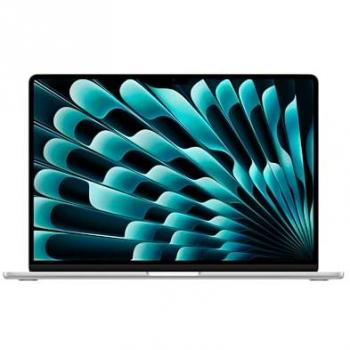 Laptop Apple MacBook Air 15 M3 8 núcleos CPU, 10 núcleos GPU, 16 GB RAM, 256 GB SSD, Pantalla Liquid Retina, Plata