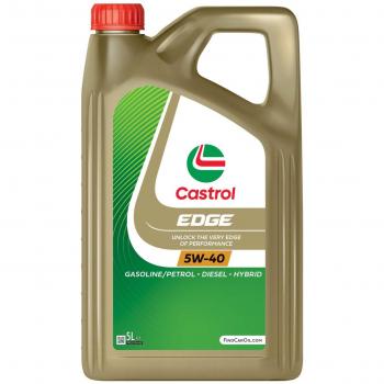 Aceite de motor Castrol Edge Gasolina Diesel Híbrido 5W40 5 L