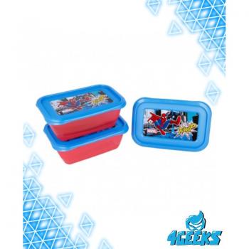 Set de 3 recipientes Spiderman Marvel de 540ml