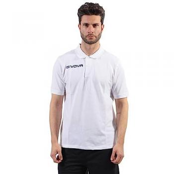 Givova Summer Cotton Piqué Polo Shirt - White, Unisex, Size M