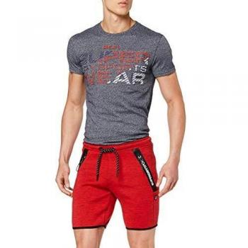 Superdry Gym Tech Stretch Short Pantalones Cortos, Hombre, Firebrand Red, Large