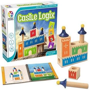 SmartGames - Castle Logix, Juguetes Niños 3 Años O Más, Juegos Educativos, Juegos De Madera, Juego Construccion, Juguetes Para Niños, Regalos Para Niños