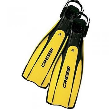 Cressi Pro Light Aletas, Unisex, Negro/Amarillo, S/M