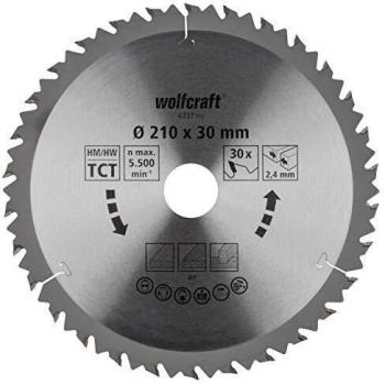 wolfcraft Disco de sierra circular de mano CT, serie marrón, 6737000, Cortes rápidos y bastos
