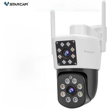 Cámara de Seguridad Wifi PTZ Vstarcam 4MP con Doble Pantalla y Resolución 1080P, Sin Tarjeta SD