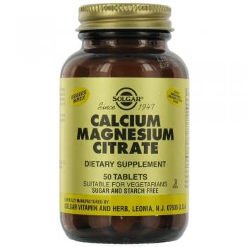 Solgar Calcium Magnesium Citrate 50 Tablets