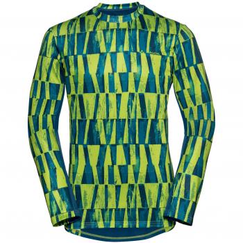 VAUDE Men 's Virt LS Camiseta de Manga Larga, otoño/Invierno, Hombre, Color Chute Green, tamaño Large