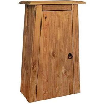 vidaXL Armario Baño Auxiliar Madera Pino 42x23x70 cm Mueble Multiusos Estantes