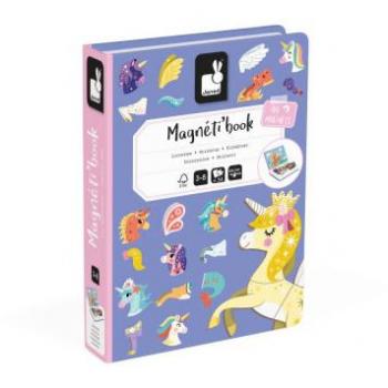 Magneti'book Unicornio - Juego educativo magnético de 54 piezas con temática de unicornios